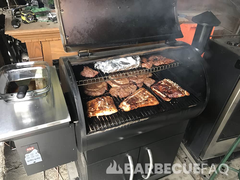 First try of the Grilla Jerky rack on my Silverbac : r/pelletgrills