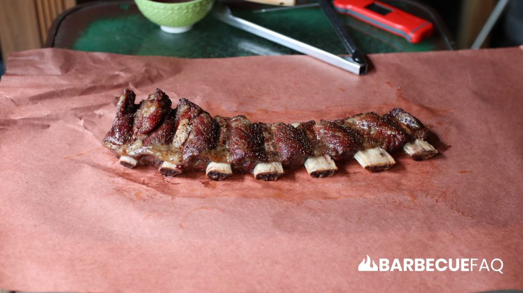 wrapping beef back ribs