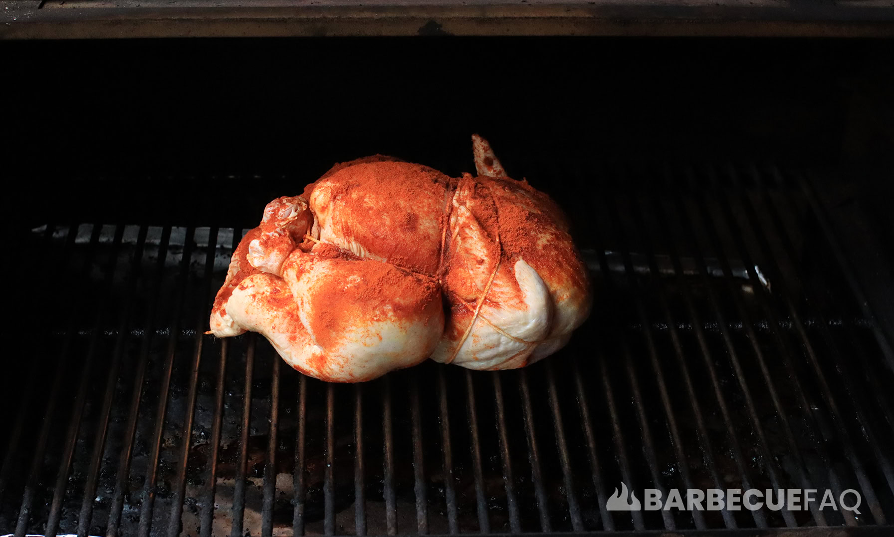 whole chicken on smoker