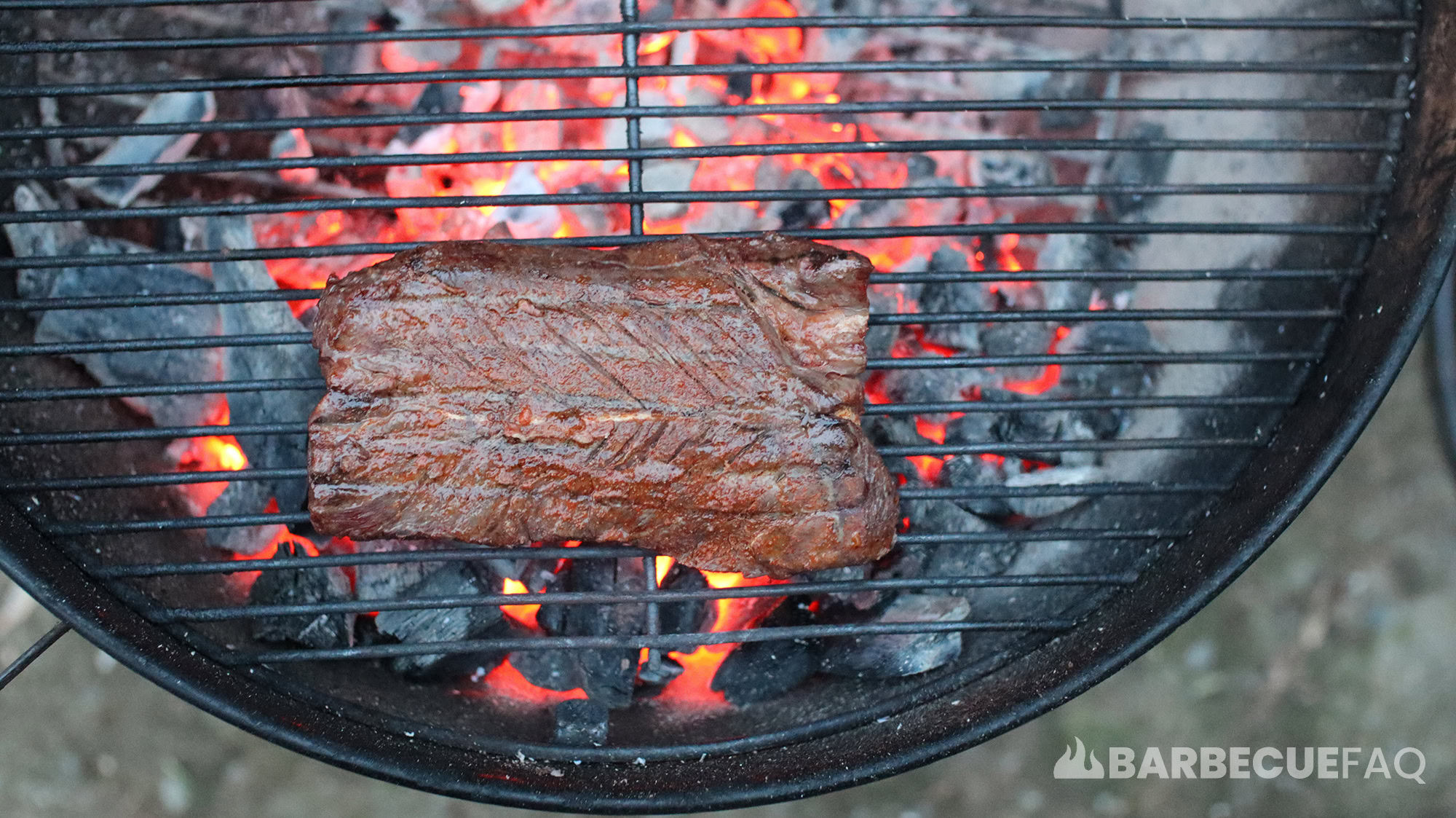 reverse searing hanger steak