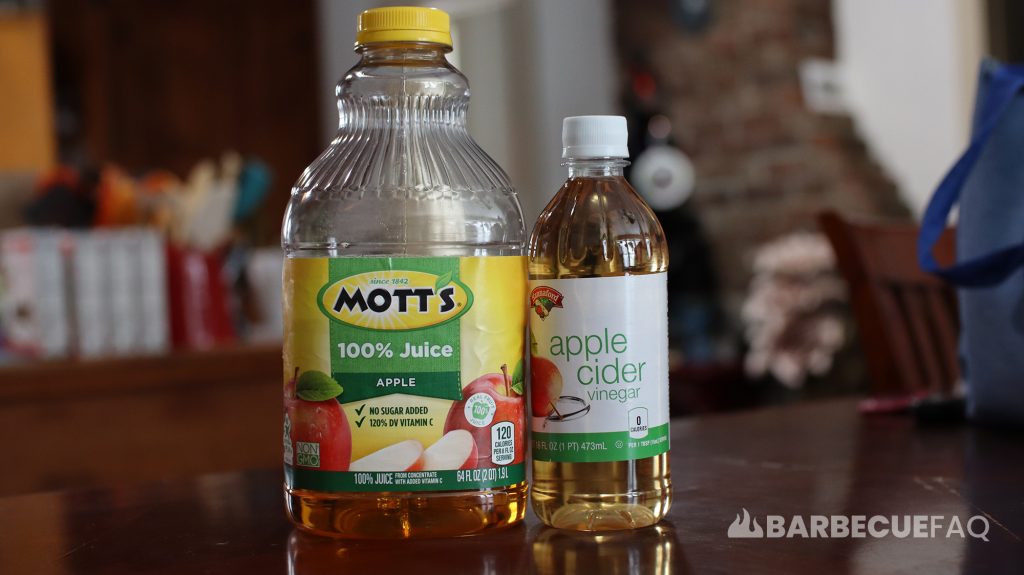 liquid wrap with apple juice or acv