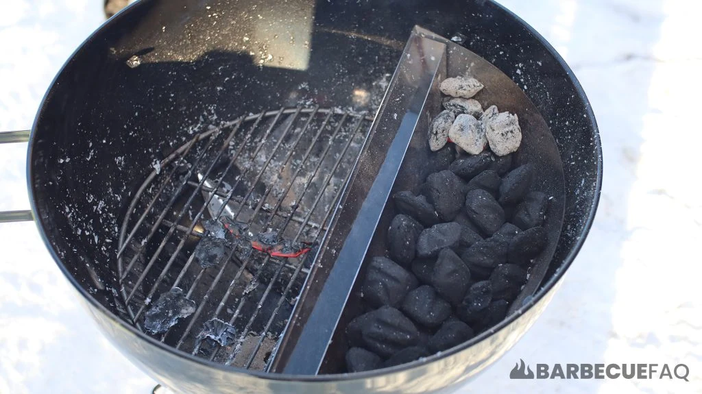 charcoal minion method in weber kettle