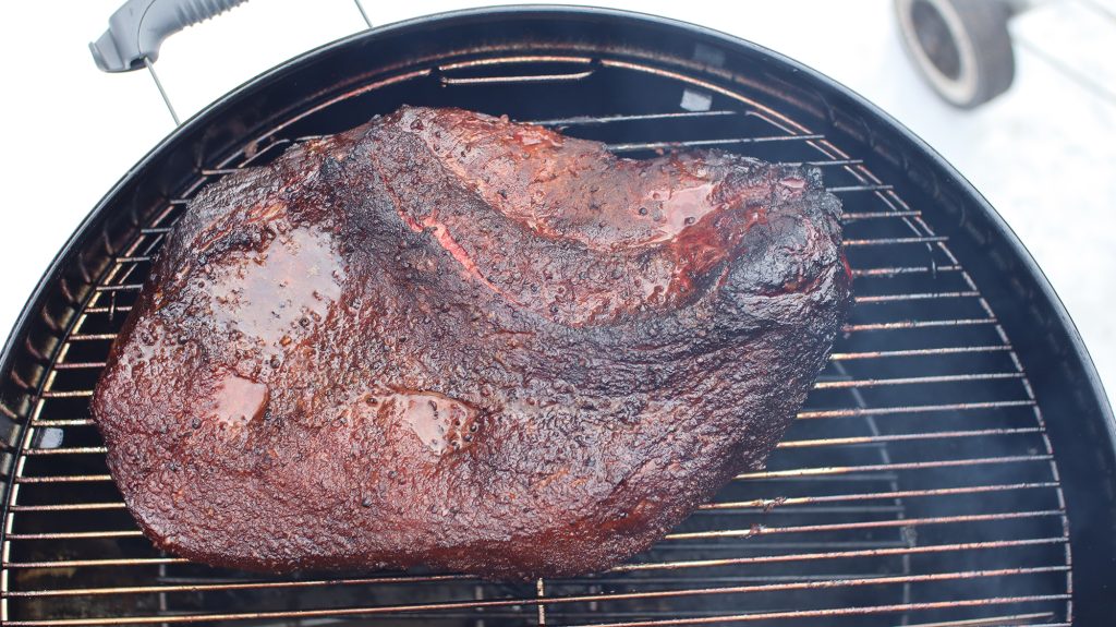 when to wrap brisket