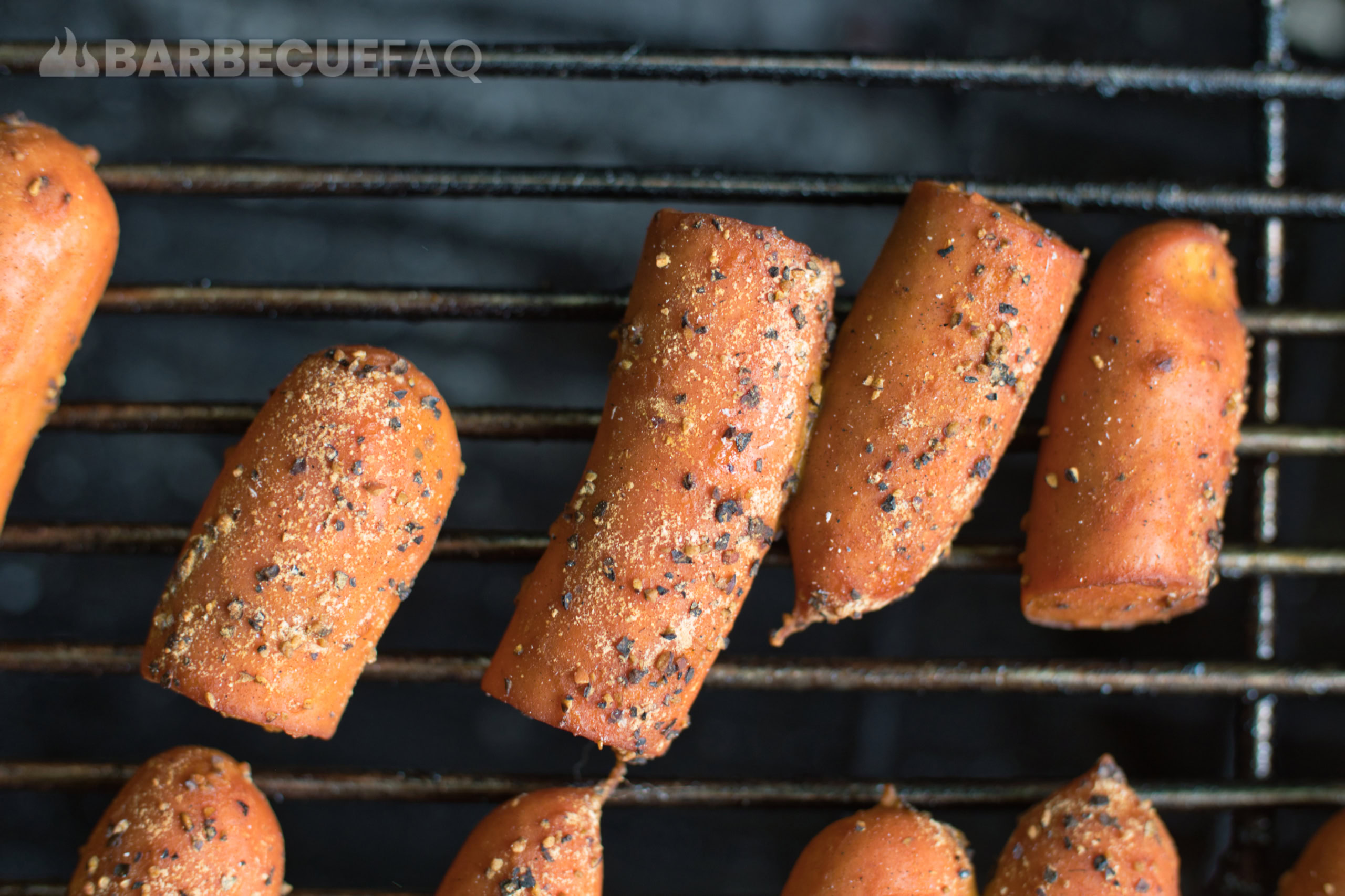 hot dogs after 1 hour of smoking