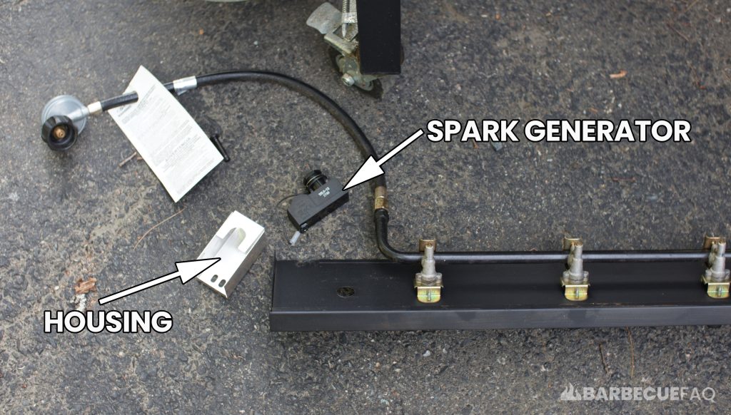 spark generator removed from housing