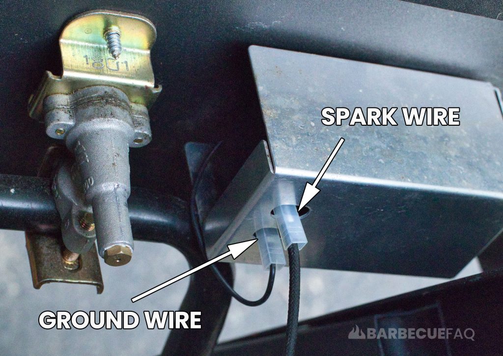 spark wire plugged in