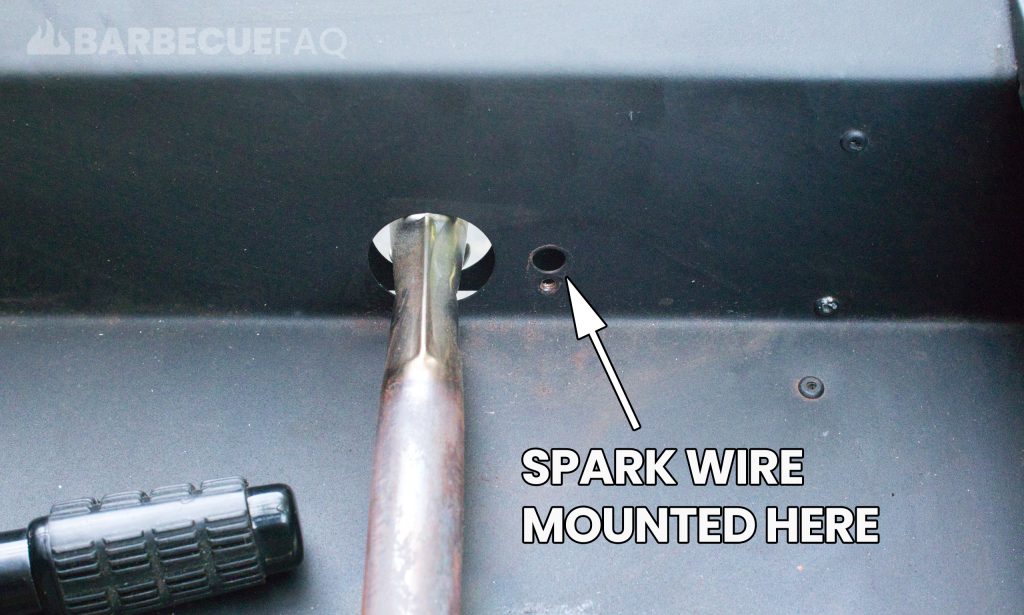 spark wire removed