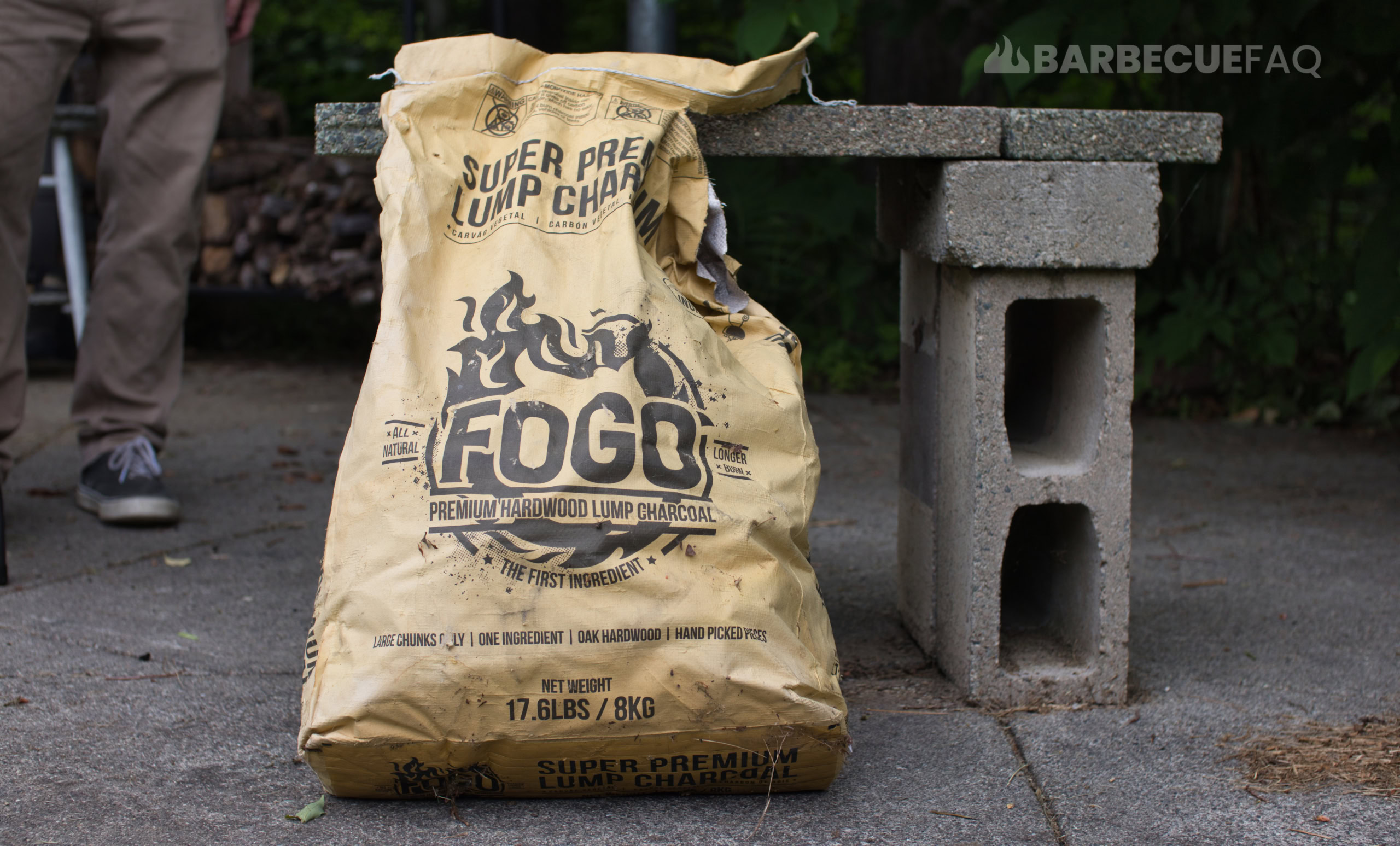 fogo lump charcoal brown bag