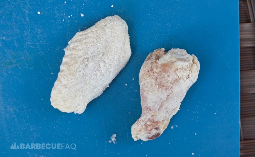 baking powder wings before grilling