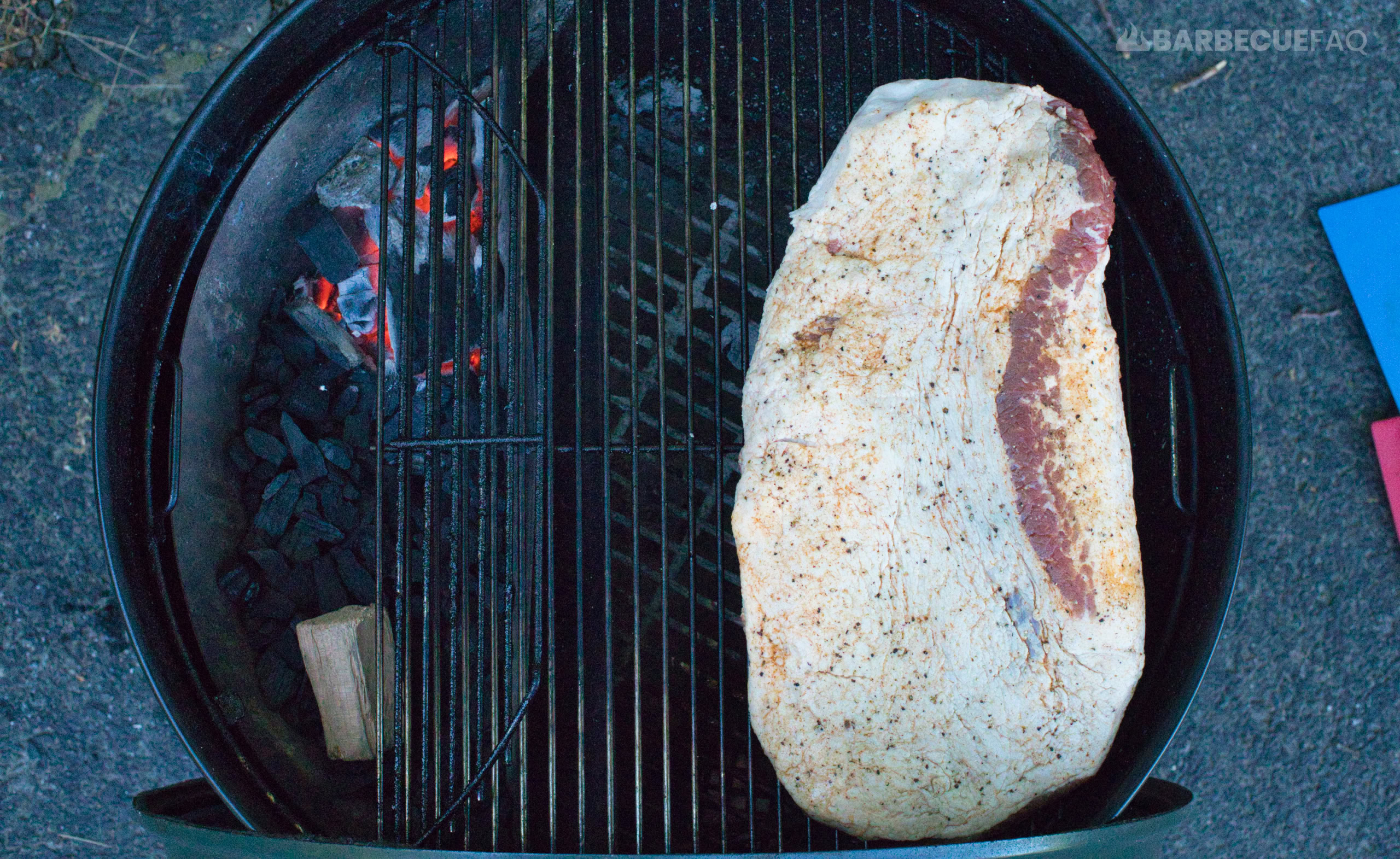 brisket on weber kettle