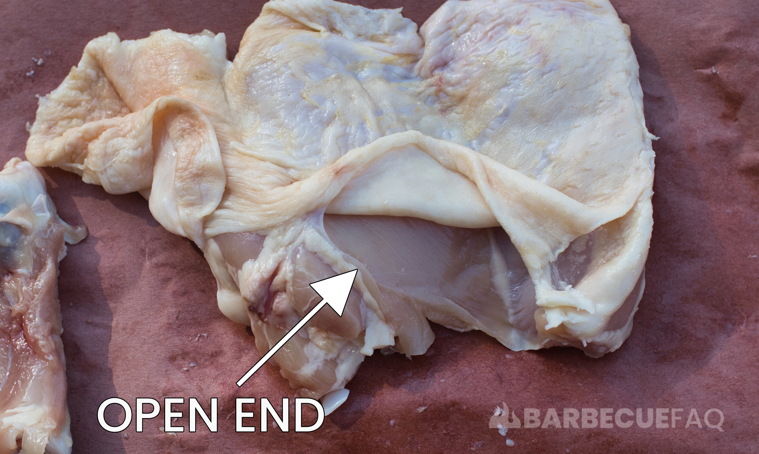 chicken skin open end