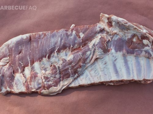 pork spare ribs pat dried