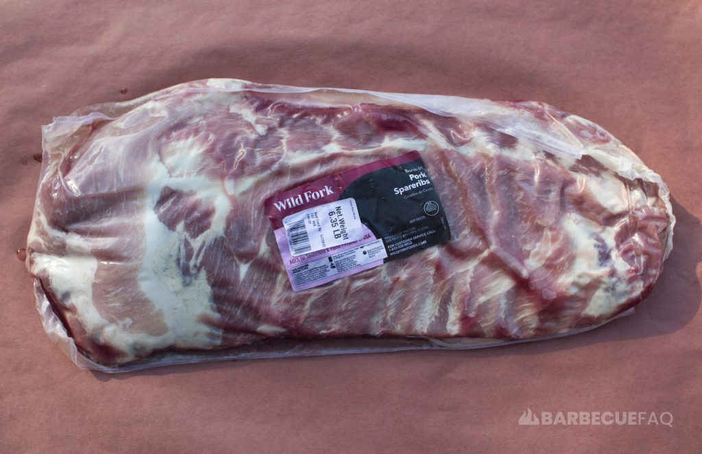 pork spare ribs packaged