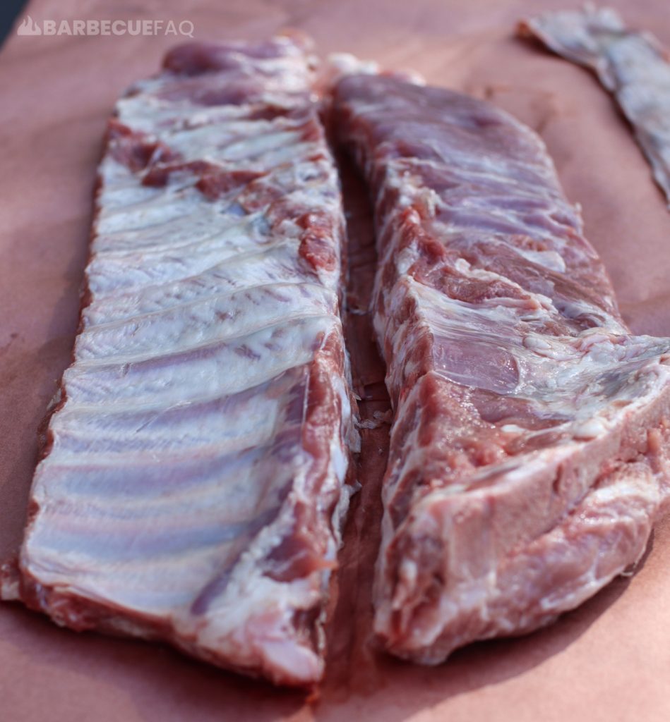 how to trim pork rib tip