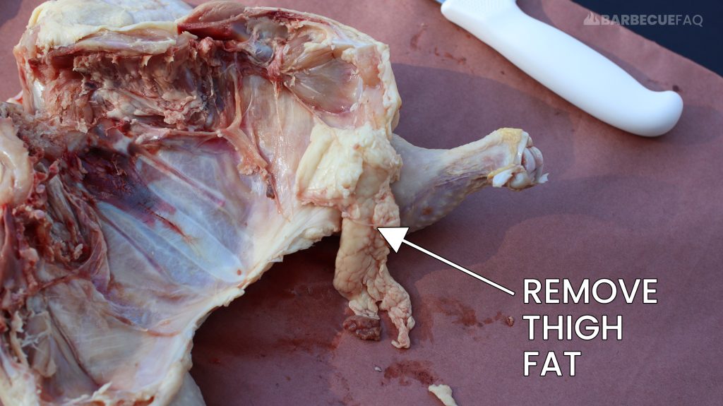 remove chicken thigh fat