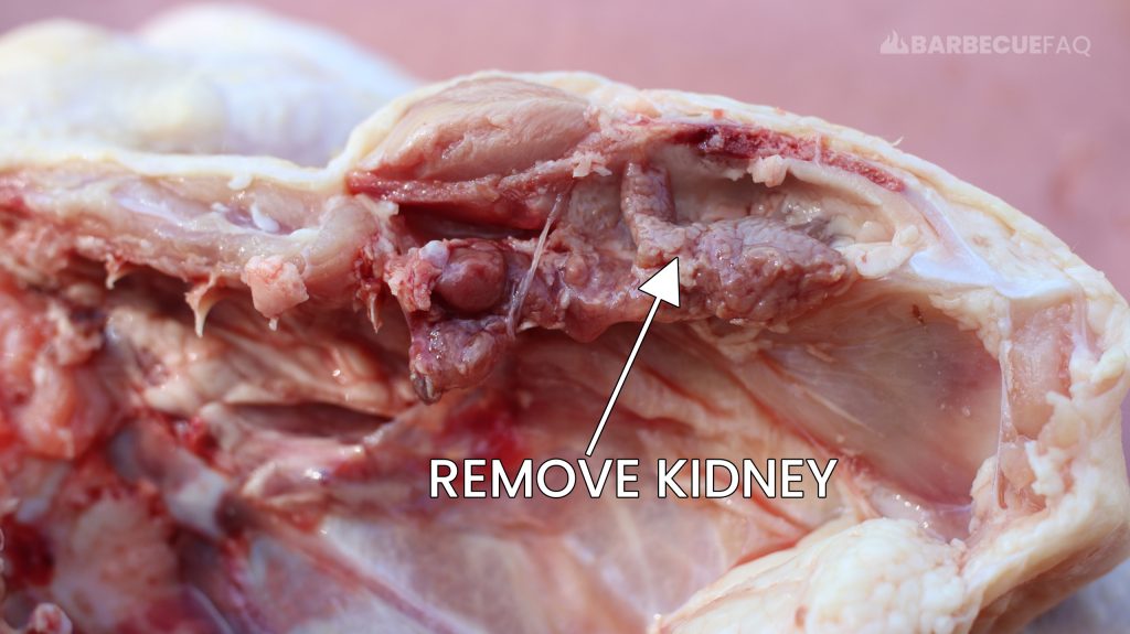 remove chicken kidney