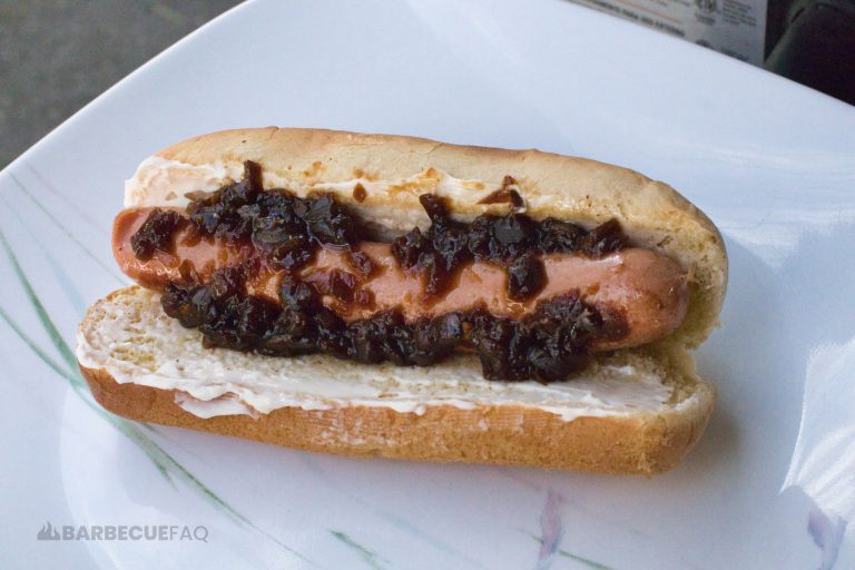 hot dogs on griddle