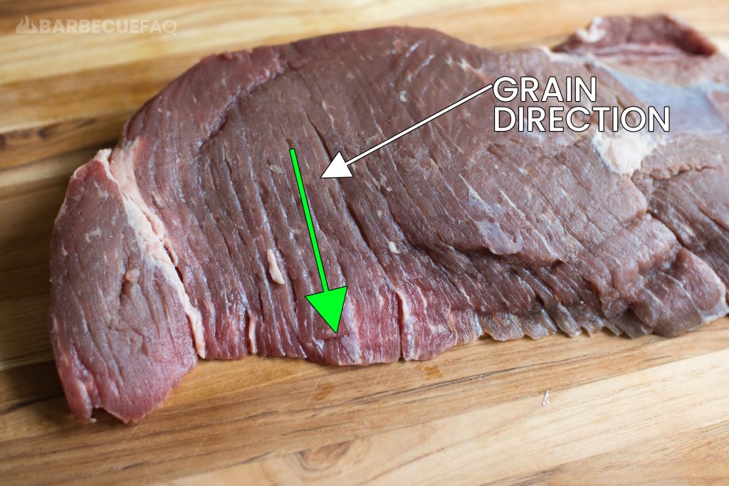 london broil grain direction