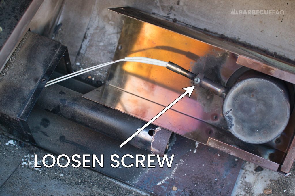 loosen hot rod screw