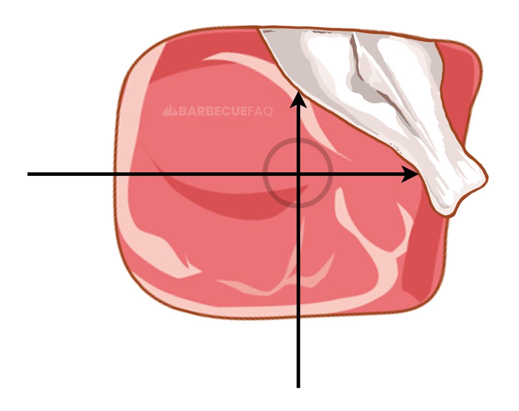 probing bone-in pork butt