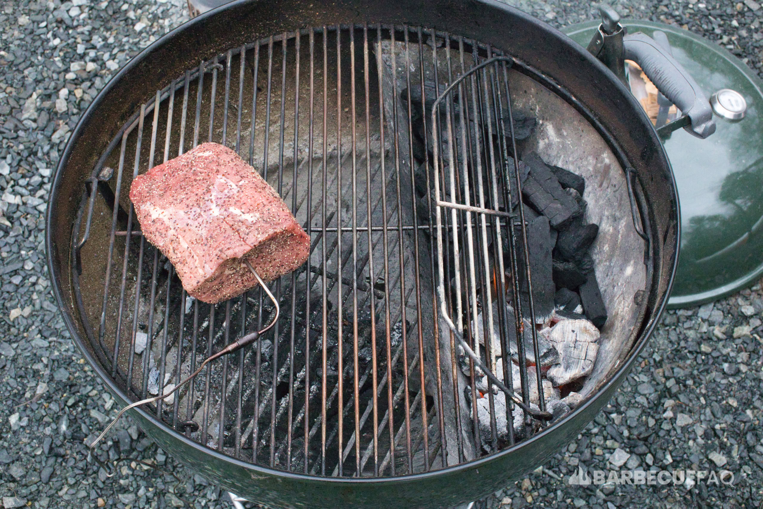 eye of round on smoker