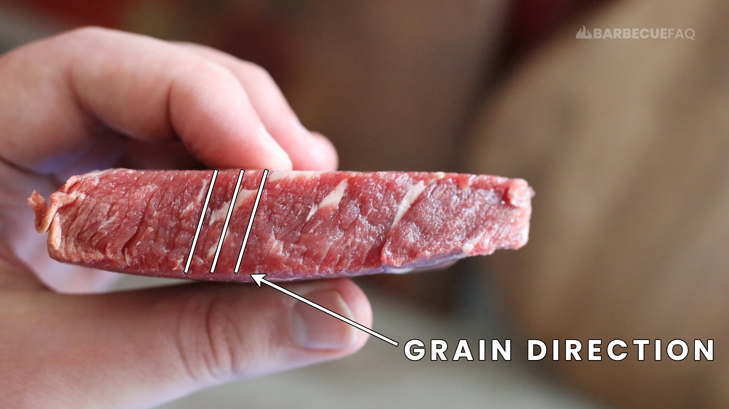 petite sirloin steak grain direction