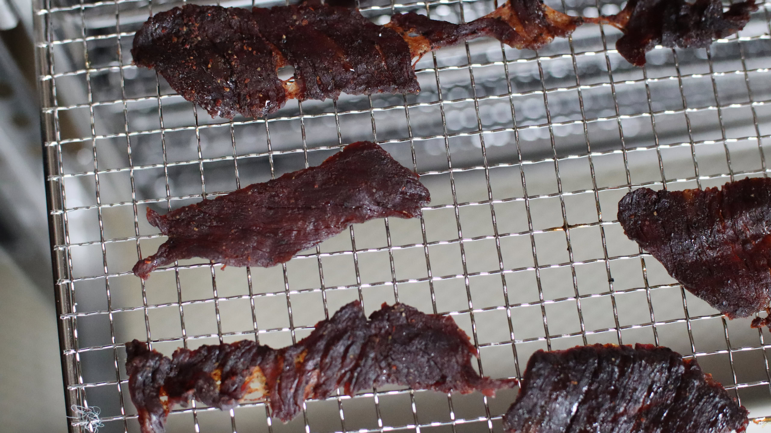 beef jerky after dehydrating