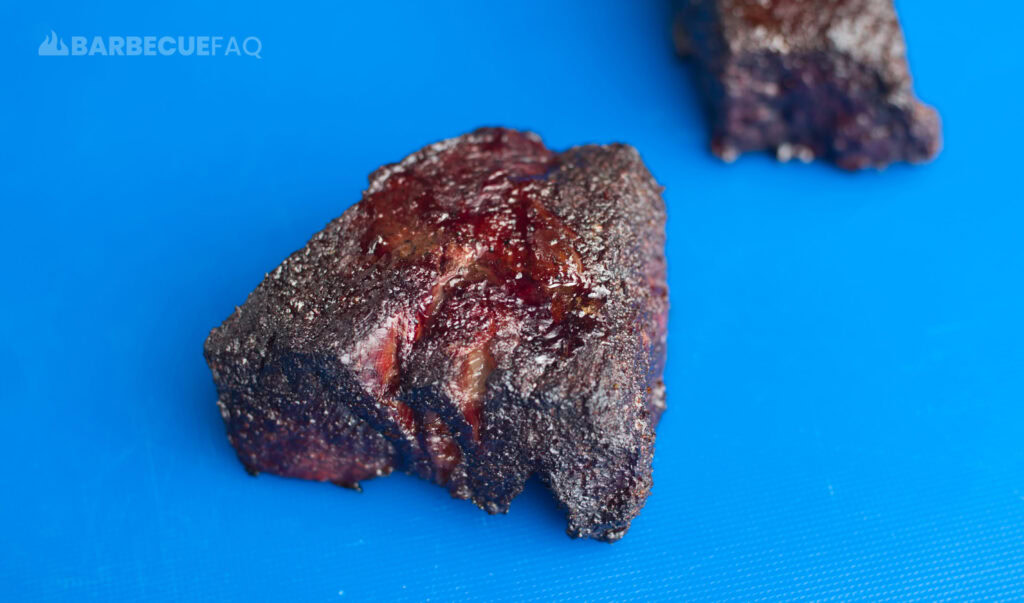 burnt ends after 3 hours and 35 minutes of smoking