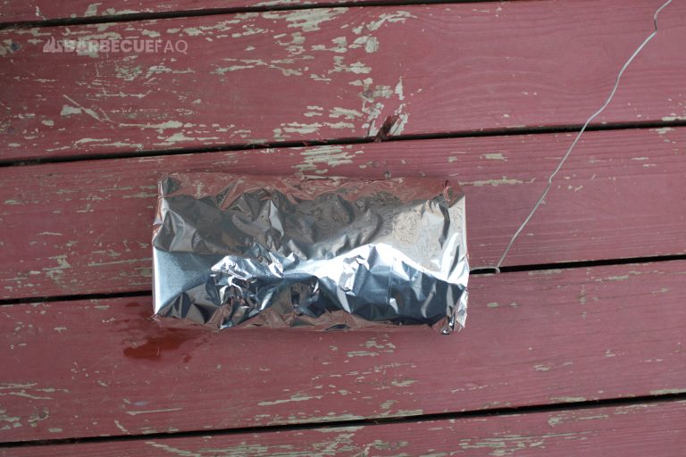 pork butt wrapped in aluminum foil