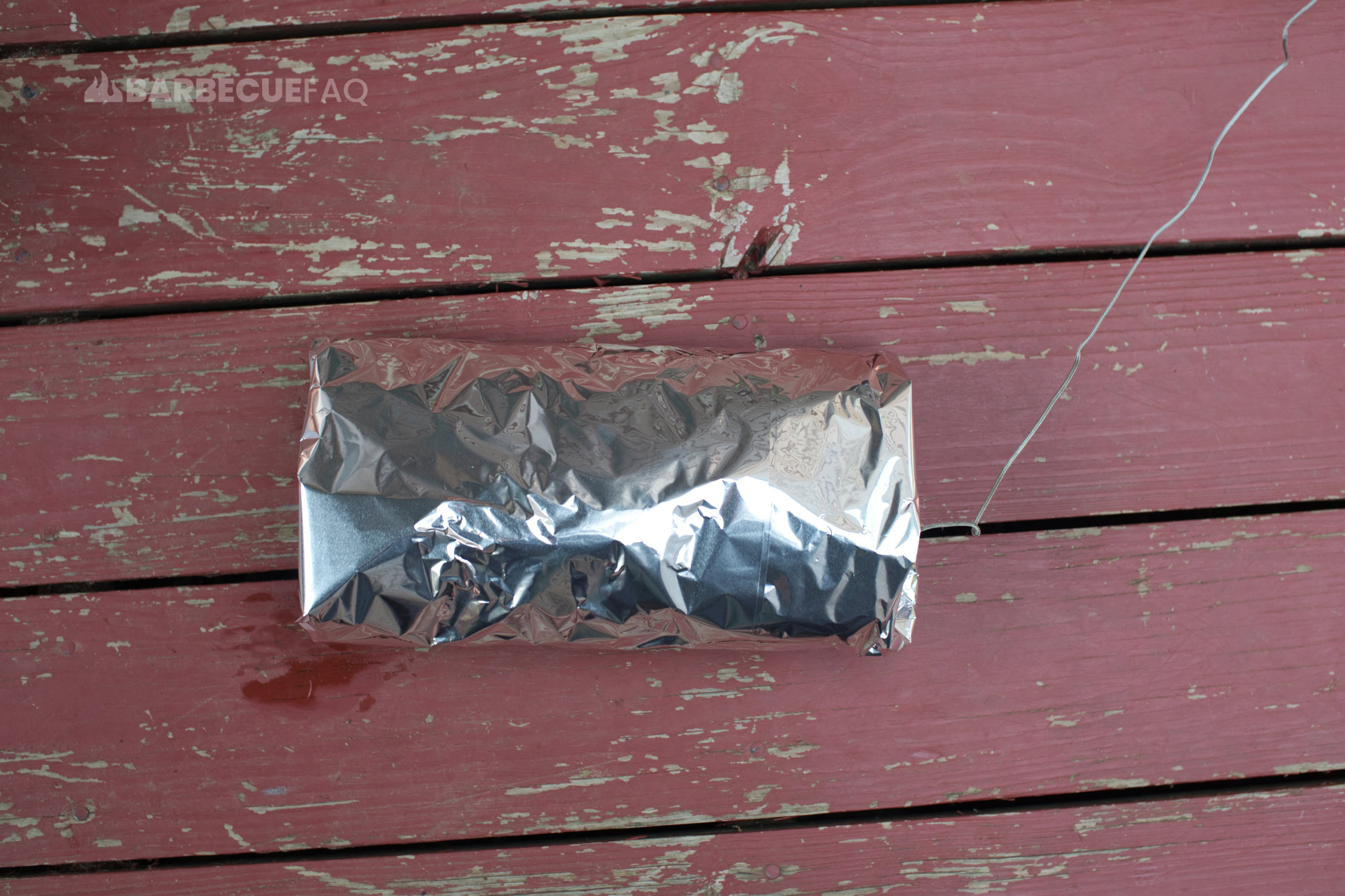 pork butt wrapped in aluminum foil