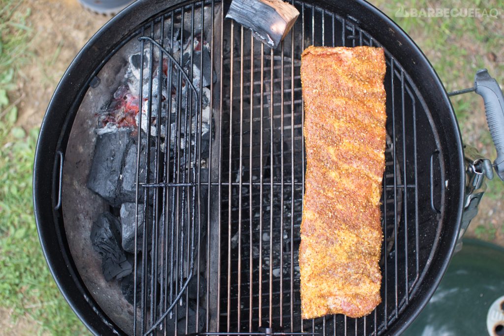 weber kettle setup for spare ribs