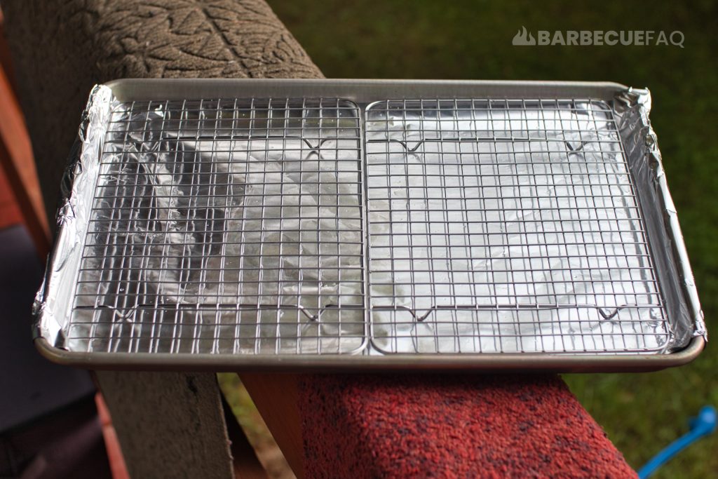 cooling racks on baking sheet