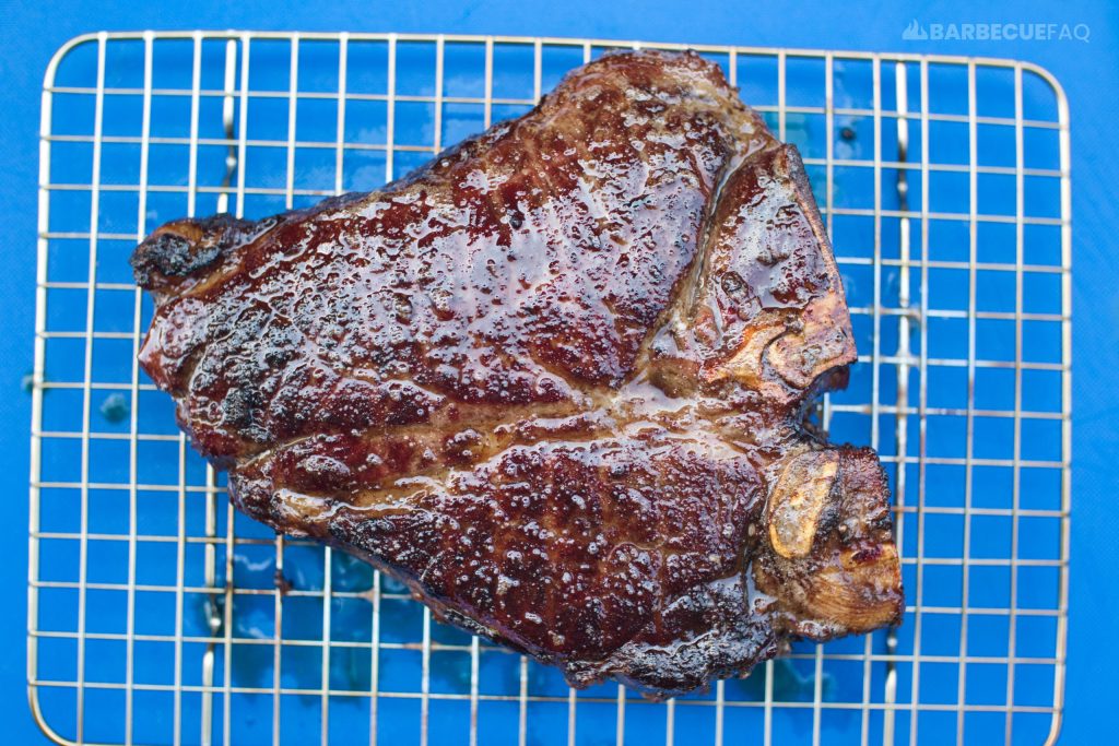 porterhouse crust after butter basting