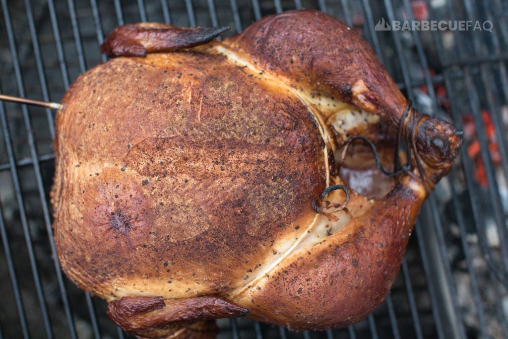 smoked chicken at 157f internal