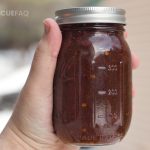 homemade East Carolina vinegar sauce in a small mason jar