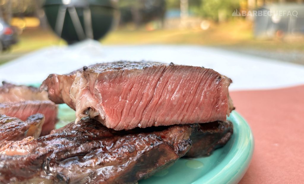 reverse seared ribeye steak