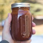 St. Louis bbq sauce in a mason jar