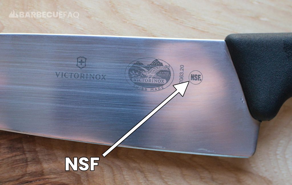 Victorinox fibrox NSF certified on knife