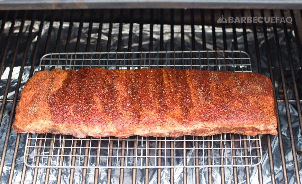 221 ribs on smoker