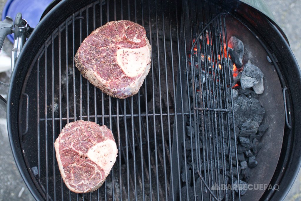 beef shank on weber kettle