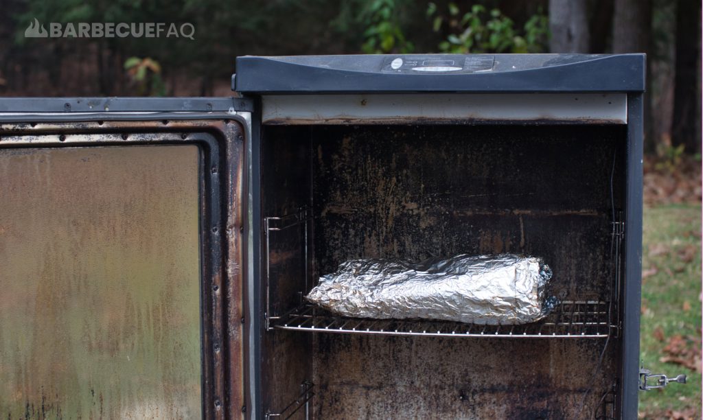 resting brisket in electric smoker