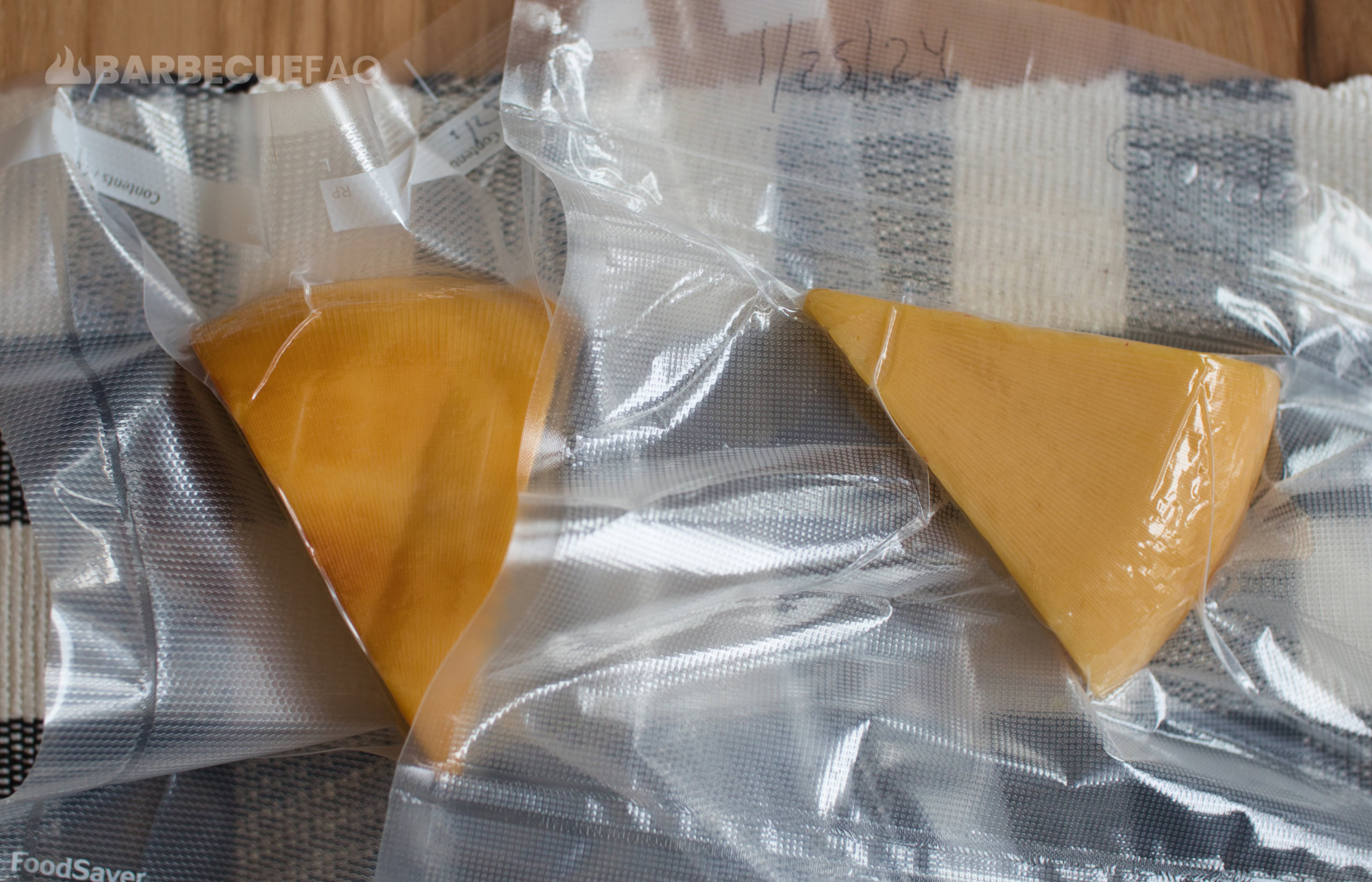 vacuum sealed smoked gouda cheese