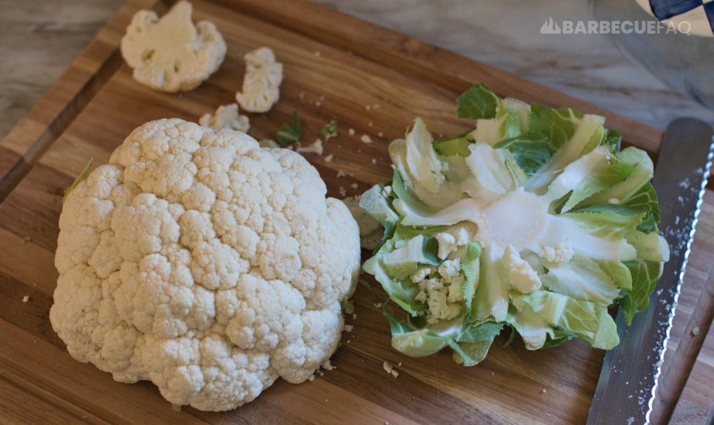 remove cauliflower stem