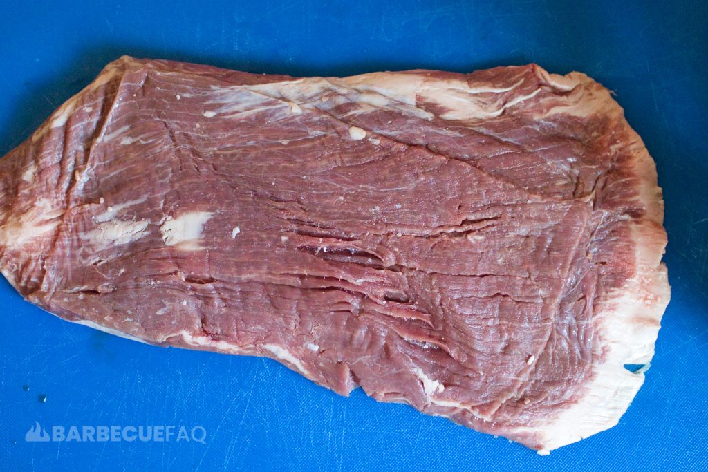 a piece of flank steak