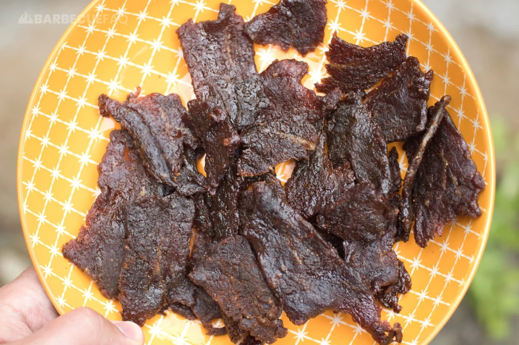 chipotle bourbon beef jerky finished