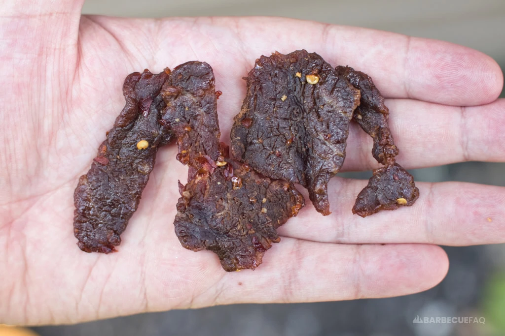 crushed red chili flake beef jerky