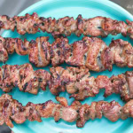 grilled ginger and garlic pork stick