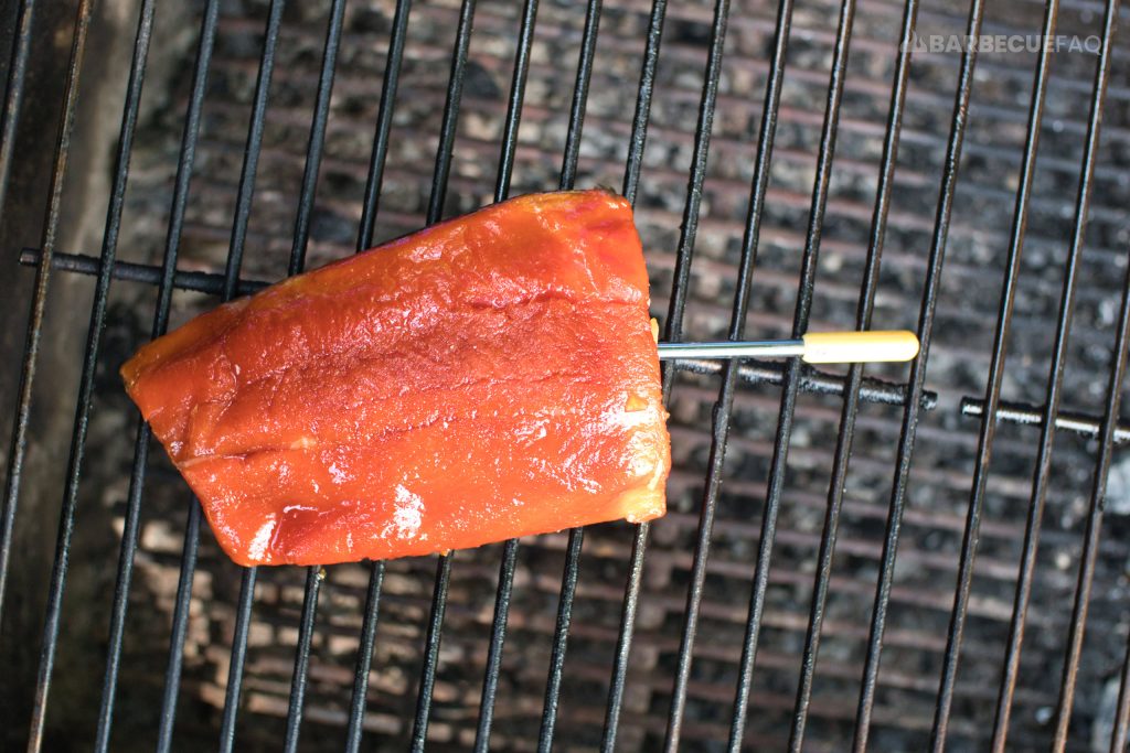 salmon on grill indirect