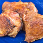 grilled chicken thighs with crispy skin