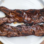 grilled flanken cut beef ribs